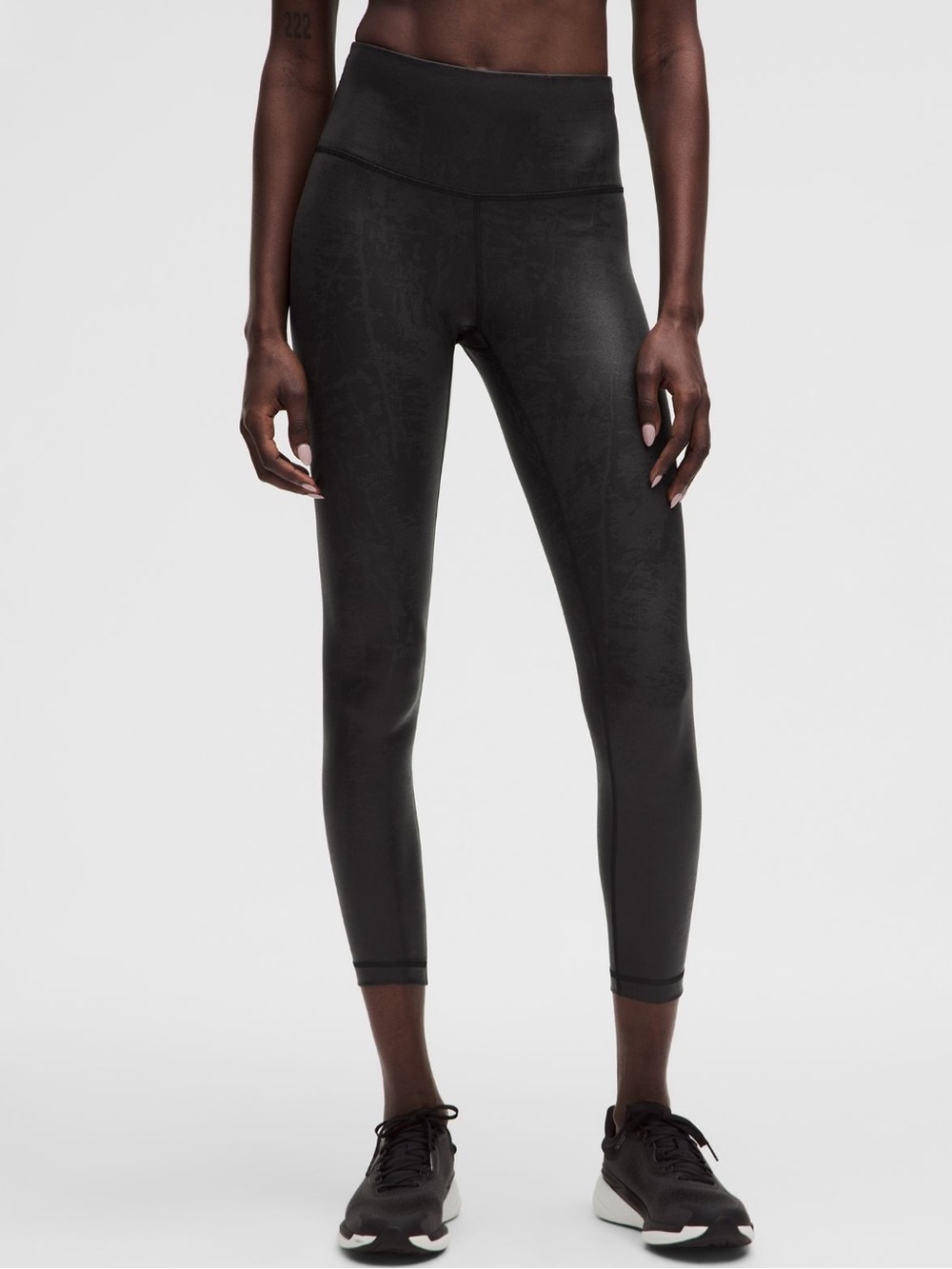 Worn Once! Lululemon Wunder Train 25” Legging - Matte Foil Shine - Size 6